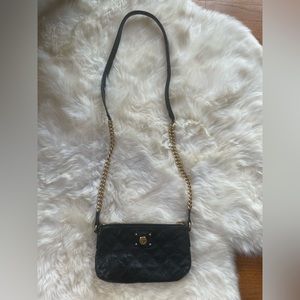 Marc Jacobs Black Quilted Leather Cross-Body Bag